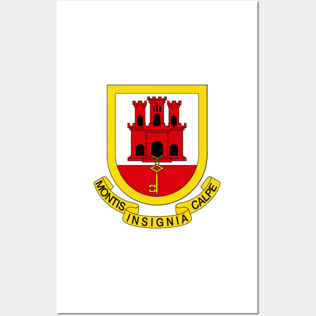 Gibraltar (Coat of Arms) Wall Art by Bugsponge